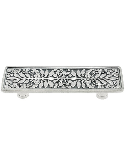 Mountain Ash Drawer Pull - 3 inch Center to Center in Brilliant Pewter